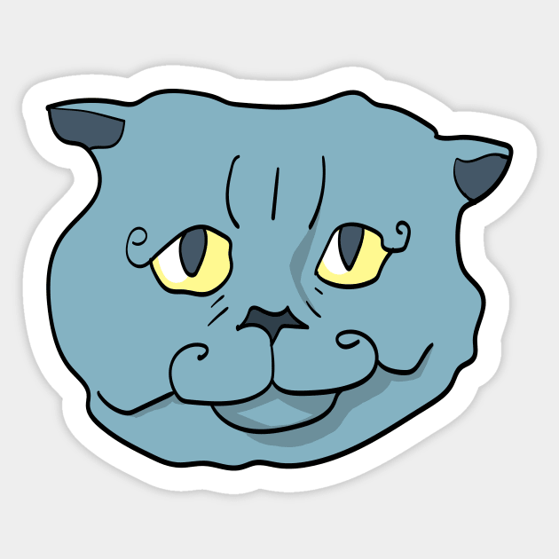 russian blue cat Sticker by Max